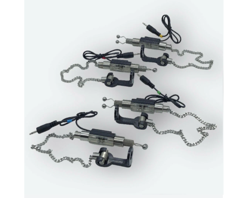 Набор сигнализаторов поклевки Dayo 4+1 с пейджером / 4 свингера / 4 быстросьема 47010-4