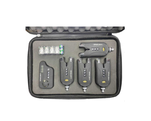 Набор сигнализаторов поклёвки Mifine 56012 4 шт + пейджер