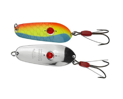 Блесна Kuusamo Rasanen 70/20 (бусинка,незацеп) #BLU/FYe/FR-S