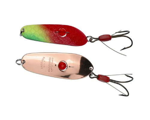 Блесна Kuusamo Rasanen 70/20 (бусинка,незацеп) #GL/GR/FYe/R-C, UV