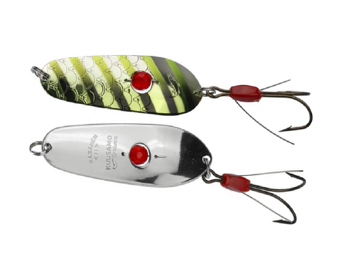 Блесна Kuusamo Rasanen 70/20 (бусинка,незацеп) #GR/FYe-S