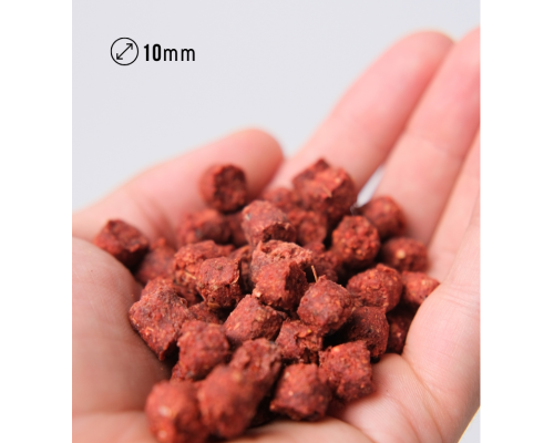 Прикормка рыболовная пеллетс Nick Baits Gold "FF 10 мм" Клюква-Кальмар, 1 кг