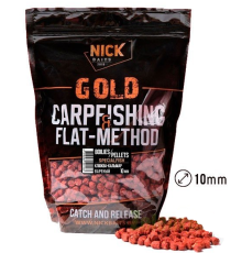 Прикормка рыболовная пеллетс Nick Baits Gold "FF 10 мм" Клюква-Кальмар, 1 кг