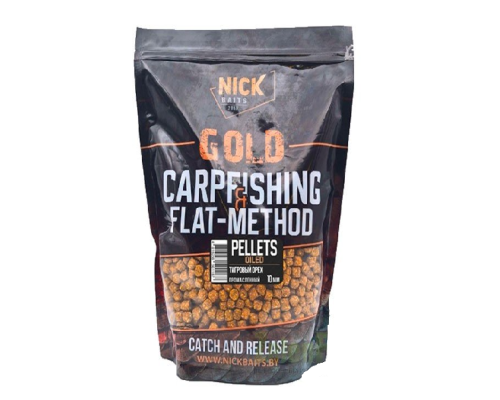 Пеллетс Nick Baits Gold промасленный (Тигровый орех) 10мм, 1кг