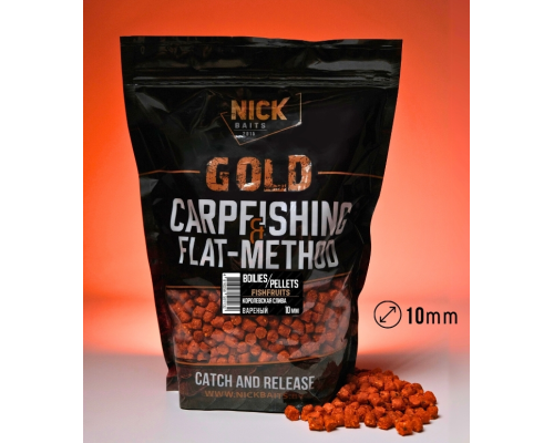 Прикормка рыболовная пеллетс Nick Baits Gold "FF 10 мм" Королевская слива, 1 кг