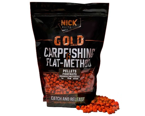Прикормка рыболовная пеллетс Nick Baits Gold "FF 10 мм" Королевская слива, 1 кг