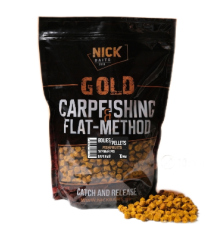 Прикормка рыболовная пеллетс Nick Baits Gold "FF 10 мм" Тигровый орех, 1 кг