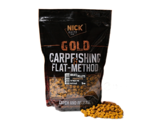 Прикормка рыболовная пеллетс Nick Baits Gold "FF 10 мм" Тигровый орех, 1 кг