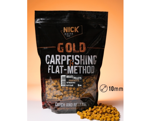 Прикормка рыболовная пеллетс Nick Baits Gold "FF 10 мм" Тигровый орех, 1 кг