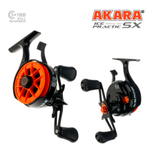 Катушка зимняя мультипликаторная Akara Ice Practic 3+1 bb с курком