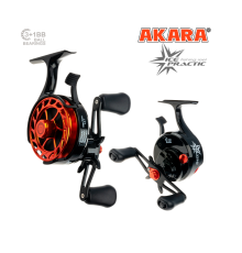 Катушка зимняя мультипликаторная Akara Ice Practic 3+1 bb с курком