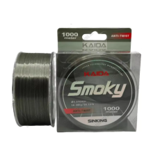 Леска карповая Kaida Smoky ANTI-TWIST 1000м (Серый)