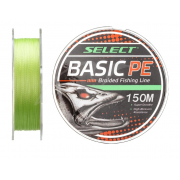 Плетенка Select Basic PE X4 150 м 0.24мм, цвет салатовый