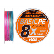 Плетенка Select Basic PE X8 150 м 0.10мм, цвет разноцветный