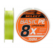 Плетенка Select Basic PE X8 150 м 0.10мм, цвет салатовый