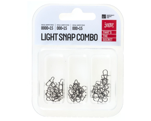 Застежки Lucky John Pro Series LIGHT SNAP COMBO Набор 45 шт