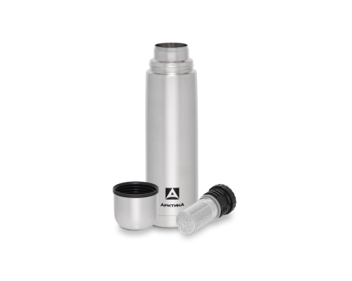 Термос стальной классический Арктика с узким горлом и ситечком на 0.75л (арт. 101-750С)