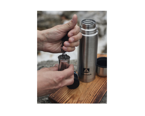 Термос стальной классический Арктика с узким горлом и ситечком на 0.75л (арт. 101-750С)