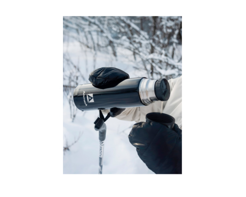 Термос стальной классический Арктика с узким горлом на 0.5л (арт. 102-500-BK) черный глянцевый