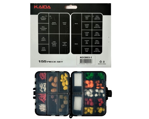 Набор силиконовых приманок в боксе Kaida KCCBO3-1 155шт