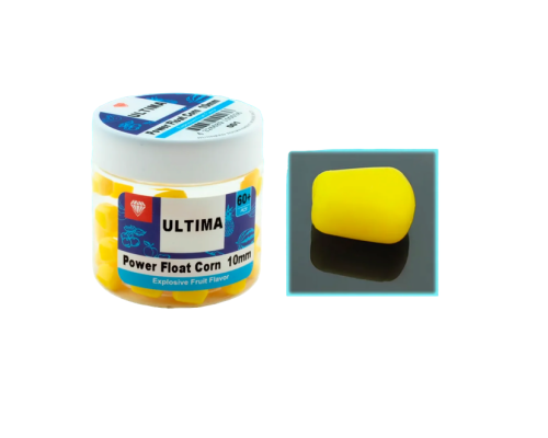 Силиконовая кукуруза плавающая Ultima 10мм вкус тутти-фрутти (60+ шт)