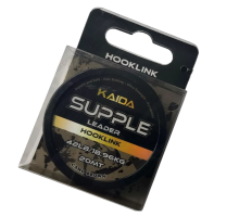Лидкор Kaida Supple Leader Hooklink Камуфляж 20м 42LB / 18,46kg (camo brown)