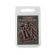 Безопасная клипса с фиксатором+конус "Volzhanka Lead Clips with Pin Tail Rubber" цвет Trans Brown (8шт)
