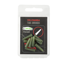 Конус для безопасной клипсы "Volzhanka Tail Rubbers" цвет Trans Green (10шт/уп)