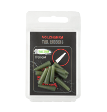 Конус для безопасной клипсы "Volzhanka Tail Rubbers" цвет Trans Green (10шт/уп)