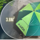 Зонт рыболовный Kaida SU02-24 2.4м, light green + dark green (двойной слой)