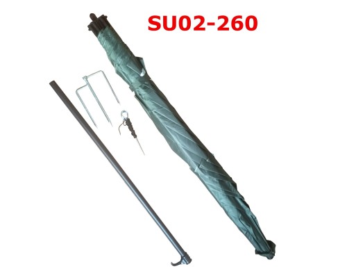 Зонт рыболовный Kaida SU02-260 2.6м цвет Army Green в чехле