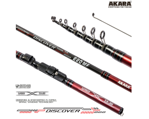 Спиннинг Akara Discover MF 250 см 3-15 гр FAST телескопический