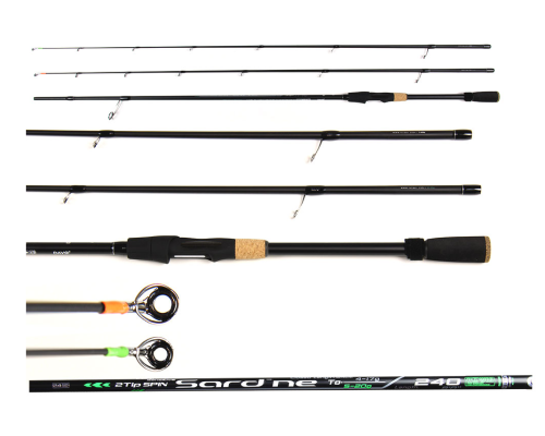 Спиннинг Dayo Sardine 2.1м, 2-8/3-13гр  (2 хлыста)