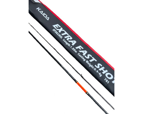 Спиннинг Kaida Extra Fast Shot 1.88м тест 0,4-4гр, 70gr