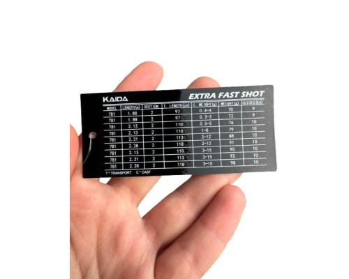 Спиннинг Kaida Extra Fast Shot 1.88м тест 0,4-4гр, 70gr
