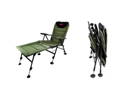 Кресло карповое с подставкой для ног Mifine 55071