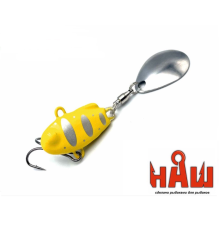 Тейл-Спиннер UF Studio Наш ТС-1 10g #Желтый-Серебро