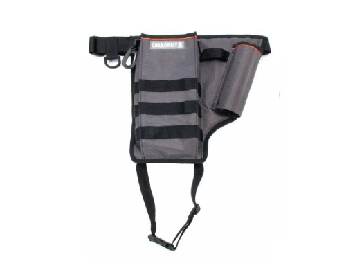 Сумка рыболовная поясная Следопыт Fishing Pocket Hip, 30х22х6 см, цв. серый + 1 коробка LUNO 18