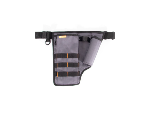 Сумка рыболовная поясная Следопыт Fishing Pocket Hip, 30х22х6 см, цв. серый + 1 коробка LUNO 18