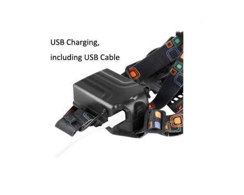 Фонарь налобный светодиодный аккумуляторный, zoom, зарядка от MicroUSB YYC-167-T6