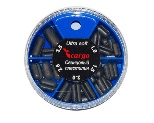 Набор грузов Cargo Свинцовый пластилин (M) Ultra soft цилиндр 1.0-3.5гр