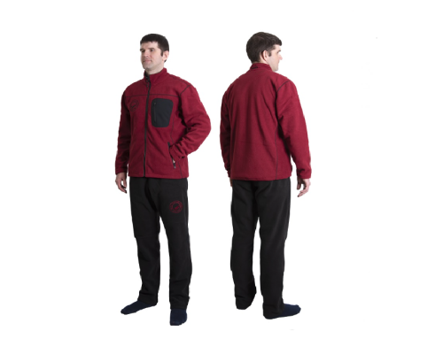 Костюм флисовый Alaskan Royal Fish (бордовый)