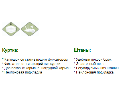 Костюм демисезонный Norfin Weather Shield