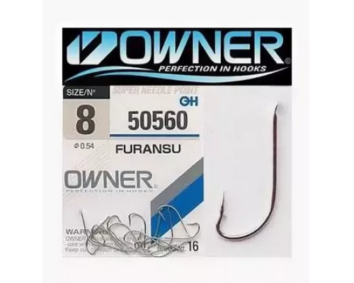 Одинарный крючок OWNER 50560 №08