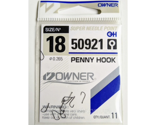 Одинарный крючок OWNER 50921 №18