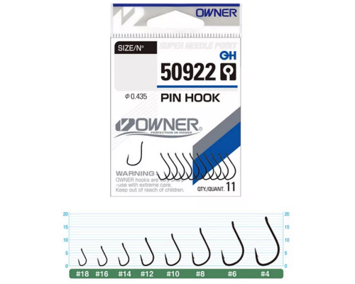 Одинарный крючок OWNER 50922 №18