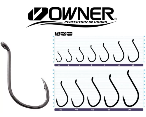 Одинарный крючок OWNER 5115 №3/0
