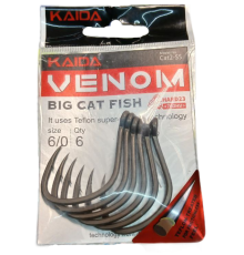 Крючки Kaida Venom Big cat fish 6/0 (6 шт/уп)