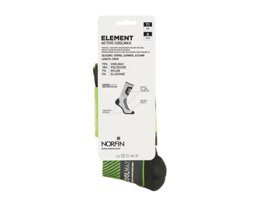 Термоноски Norfin Element Active Coolmax Crew T1A