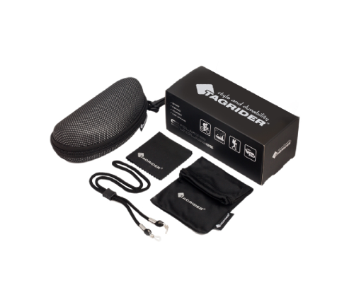 Очки поляризационные Tagrider IMN-021-45 Gold Red Mirror в чехле